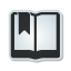 open, bookmark, Book, sticker Icon