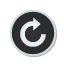 Cw, rotate, button, sticker DarkSlateGray icon