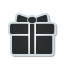 gift, sticker DarkSlateGray icon