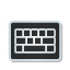 Keyboard, sticker DarkSlateGray icon