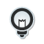 sticker, bulb, light Black icon