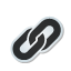 Link, sticker Black icon