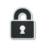 Lock, sticker Black icon