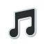 music, sticker Black icon