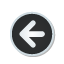 sticker, navigation, Left DarkSlateGray icon
