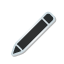 sticker, pencil Black icon