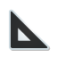 sticker, triangle, ruler Black icon
