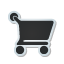 Cart, sticker, shopping Black icon