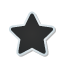 star, sticker Black icon