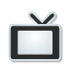 television, sticker Black icon