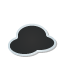 Cloud, sticker, weather Black icon