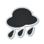 Rain, sticker, weather DarkSlateGray icon