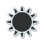 sticker, weather, sun Icon