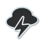 sticker, thunder, weather Icon