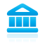 Bank, Blue DeepSkyBlue icon