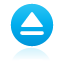 button, Blue, Eject Icon