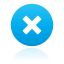 button, Blue, cross DeepSkyBlue icon