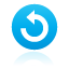 button, Blue, rotate, Ccw Icon