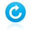 Cw, button, Blue, rotate DeepSkyBlue icon