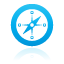 compass, Blue Black icon