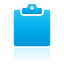 Clipboard, Blue Icon