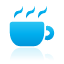 Blue, Coffee DeepSkyBlue icon