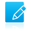 document, Edit, Blue Icon