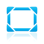 Desktop, Blue Black icon