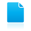 Blue, document DeepSkyBlue icon