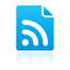 Blue, feed, document DeepSkyBlue icon