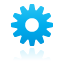 Blue, Gear DeepSkyBlue icon
