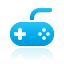controller, Blue, Game Icon