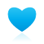 Heart, Blue DeepSkyBlue icon