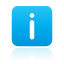 button, Information, Blue DeepSkyBlue icon