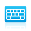 Blue, Keyboard DeepSkyBlue icon