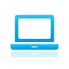 Blue, Laptop Black icon