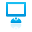 monitor, Blue Icon