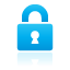 Lock, Blue Icon