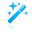 Blue, magic, Wand Icon