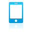 Mobile, Blue Black icon