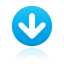 Blue, navigation, Down DeepSkyBlue icon