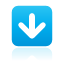 navigation, Down, Blue, button DeepSkyBlue icon