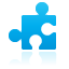 Blue, Puzzle DeepSkyBlue icon