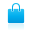 Bag, shopping, Blue Icon