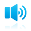 speaker, Blue Icon