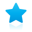 star, Blue DeepSkyBlue icon