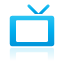 Blue, television Icon