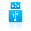 stick, Blue, Usb DeepSkyBlue icon