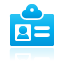 user, Blue, card Icon