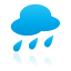 weather, Rain, Blue DeepSkyBlue icon